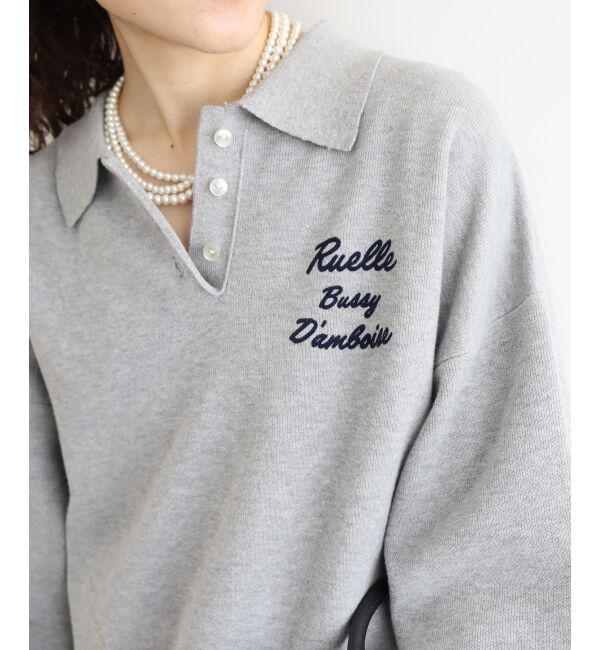  「《一部カラーWEB限定》フロッキーロゴニットポロ」|ニット・セーター|