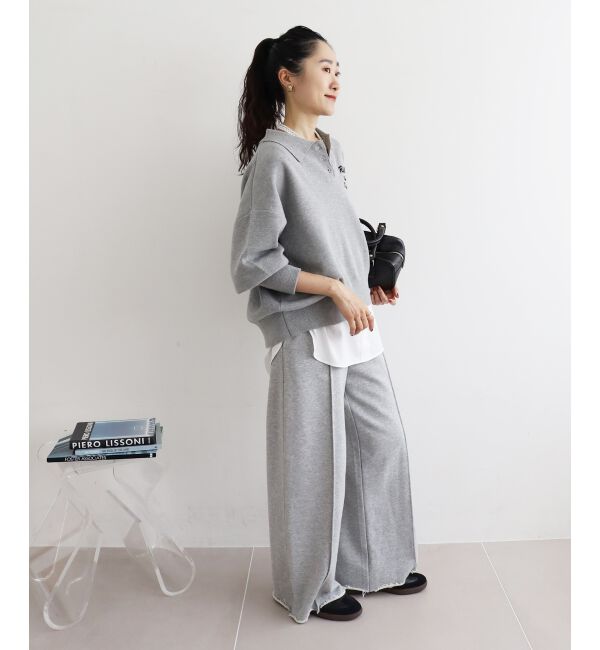  「《一部カラーWEB限定》フロッキーロゴニットポロ」|ニット・セーター|