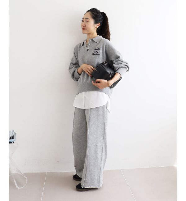  「《一部カラーWEB限定》フロッキーロゴニットポロ」|ニット・セーター|