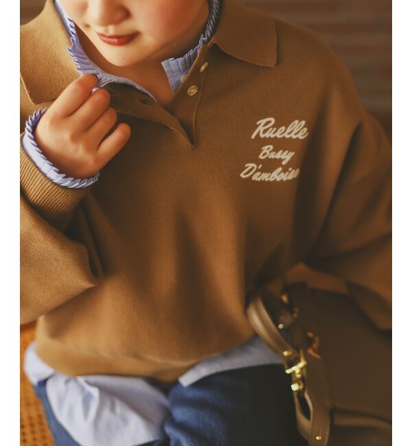  「《一部カラーWEB限定》フロッキーロゴニットポロ」|ニット・セーター|