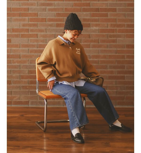  「《一部カラーWEB限定》フロッキーロゴニットポロ」|ニット・セーター|