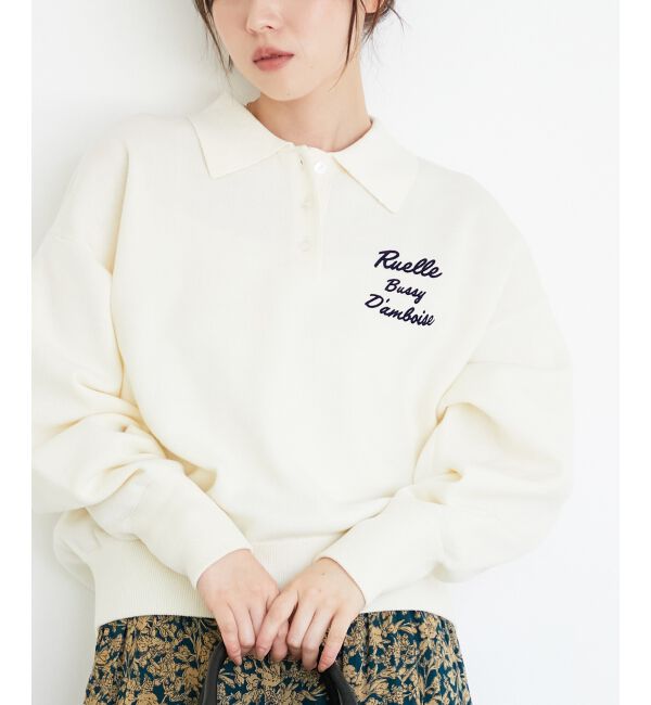  「《一部カラーWEB限定》フロッキーロゴニットポロ」|ニット・セーター|