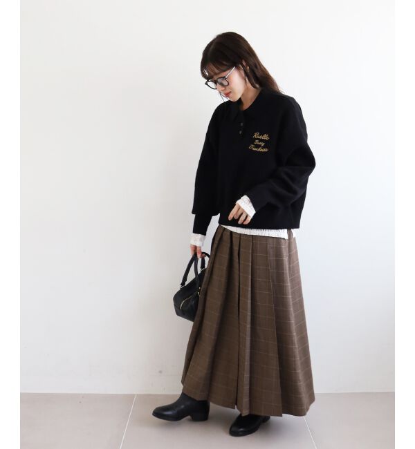  「《一部カラーWEB限定》フロッキーロゴニットポロ」|ニット・セーター|