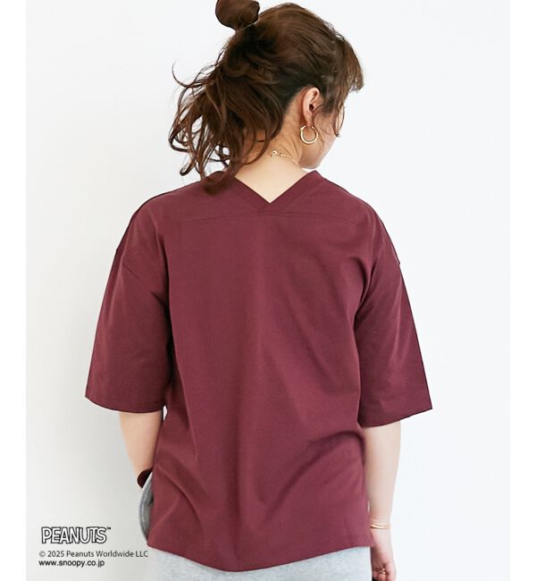  「【PEANUTS】フットボールTシャツ」|Tシャツ・カットソー|