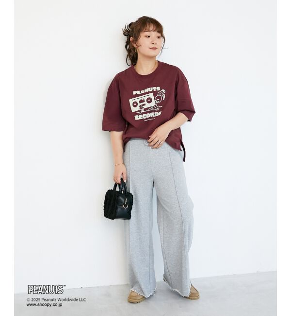  「【PEANUTS】フットボールTシャツ」|Tシャツ・カットソー|