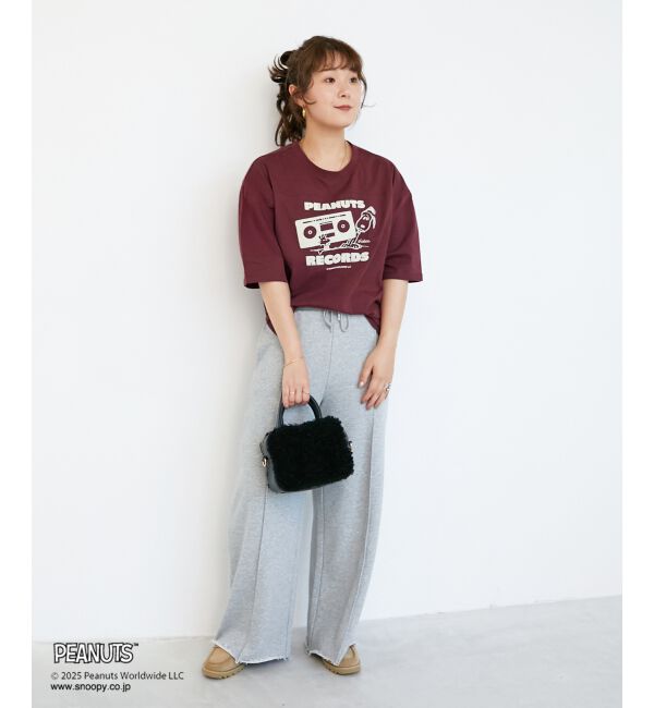  「【PEANUTS】フットボールTシャツ」|Tシャツ・カットソー|