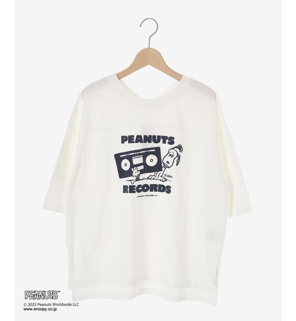  「【PEANUTS】フットボールTシャツ」|Tシャツ・カットソー|