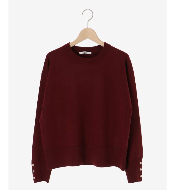  「スリーブボタンクループルオーバー」|ニット・セーター|