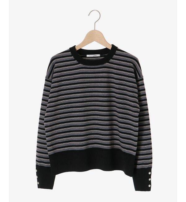  「スリーブボタンクループルオーバー」|ニット・セーター|