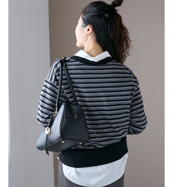  「スリーブボタンクループルオーバー」|ニット・セーター|