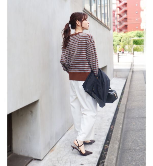  「スリーブボタンクループルオーバー」|ニット・セーター|