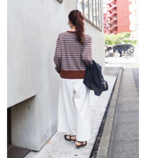  「スリーブボタンクループルオーバー」|ニット・セーター|