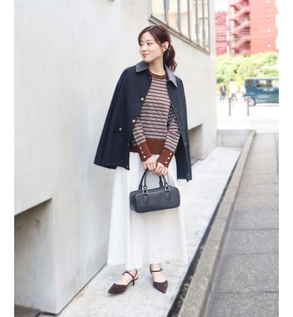  「スリーブボタンクループルオーバー」|ニット・セーター|