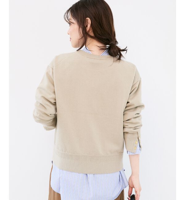  「スリーブボタンクループルオーバー」|ニット・セーター|