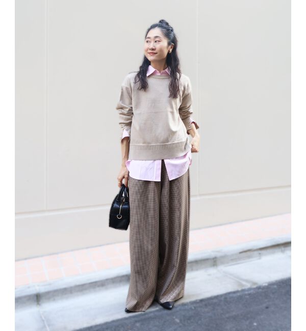  「スリーブボタンクループルオーバー」|ニット・セーター|