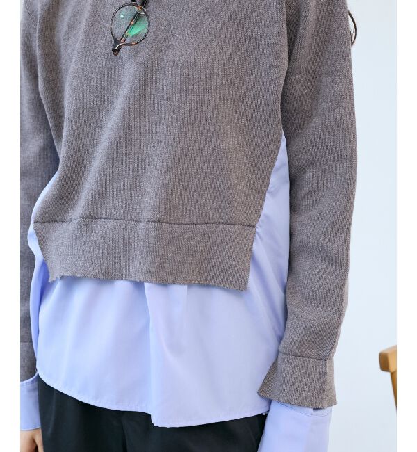  「ブロードドッキングニットプル」|ニット・セーター|