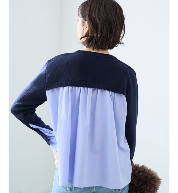  「ブロードドッキングニットプル」|ニット・セーター|