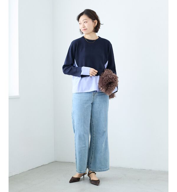  「ブロードドッキングニットプル」|ニット・セーター|