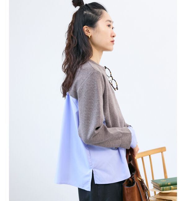  「ブロードドッキングニットプル」|ニット・セーター|