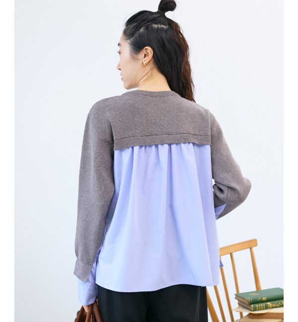  「ブロードドッキングニットプル」|ニット・セーター|