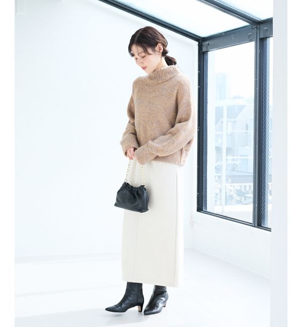  「ミックスカラーハイネックニット」|ニット・セーター|