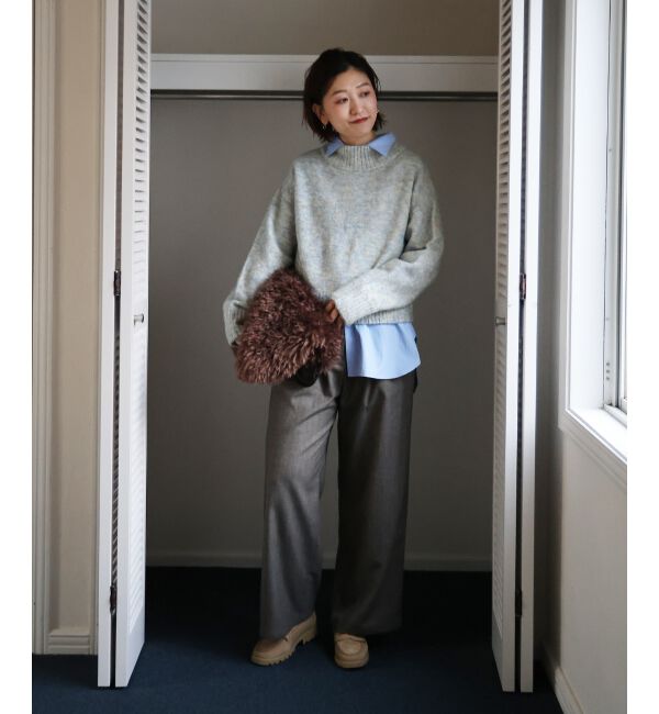  「ミックスカラーハイネックニット」|ニット・セーター|