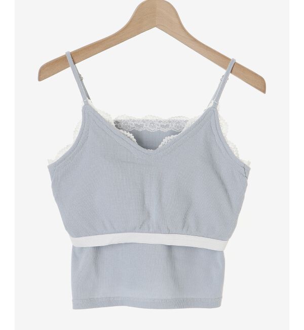 MAJESTICLEGON「カップ付きレーストリムキャミソール」|キャミソール|