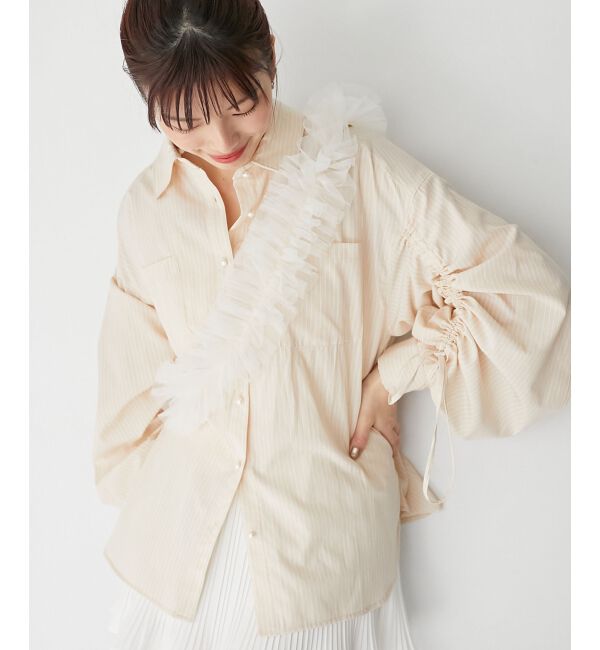 MAJESTICLEGON「チュールフリルショルダー」|ベルト|