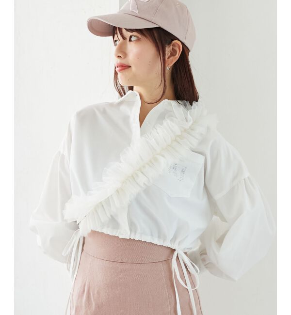 MAJESTICLEGON「チュールフリルショルダー」|ベルト|