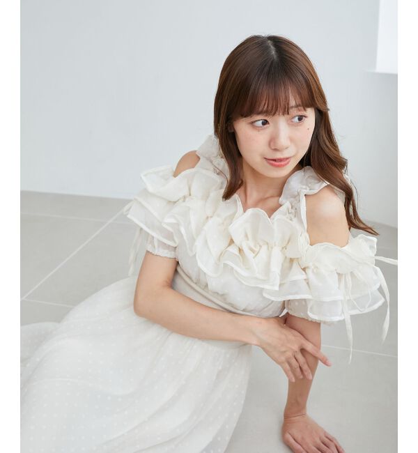 MAJESTICLEGON「ミルフィーユフリルコルセットワンピ」|ワンピース|