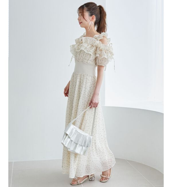 MAJESTICLEGON「ミルフィーユフリルコルセットワンピ」|ワンピース|