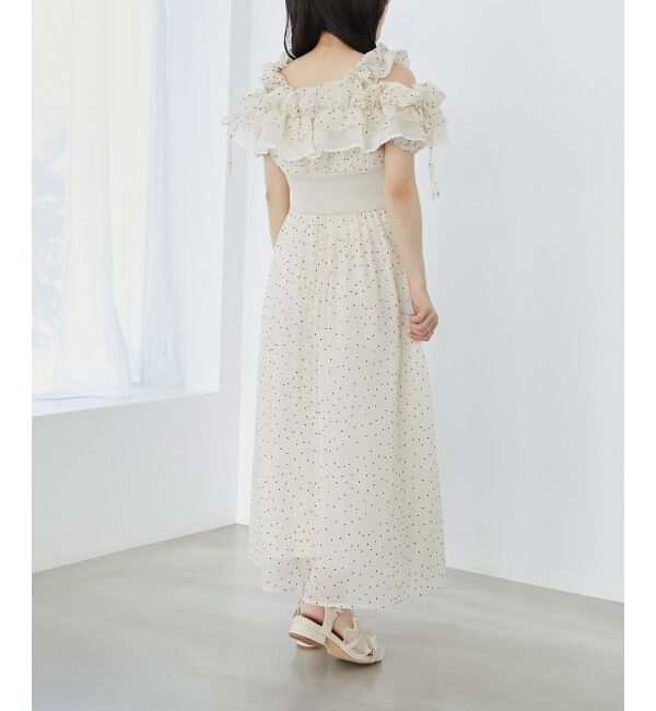 MAJESTICLEGON「ミルフィーユフリルコルセットワンピ」|ワンピース|