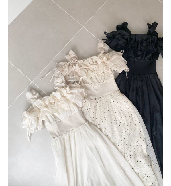 MAJESTICLEGON「ミルフィーユフリルコルセットワンピ」|ワンピース|