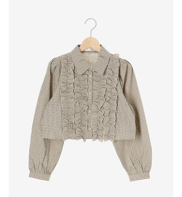 MAJESTICLEGON「レースリボンタイフリルブラウス」|シャツ・ブラウス|