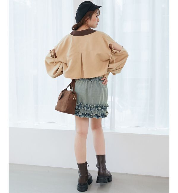  「オープンショルダーショートシャツ」|シャツ・ブラウス|