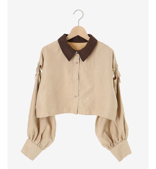  「オープンショルダーショートシャツ」|シャツ・ブラウス|
