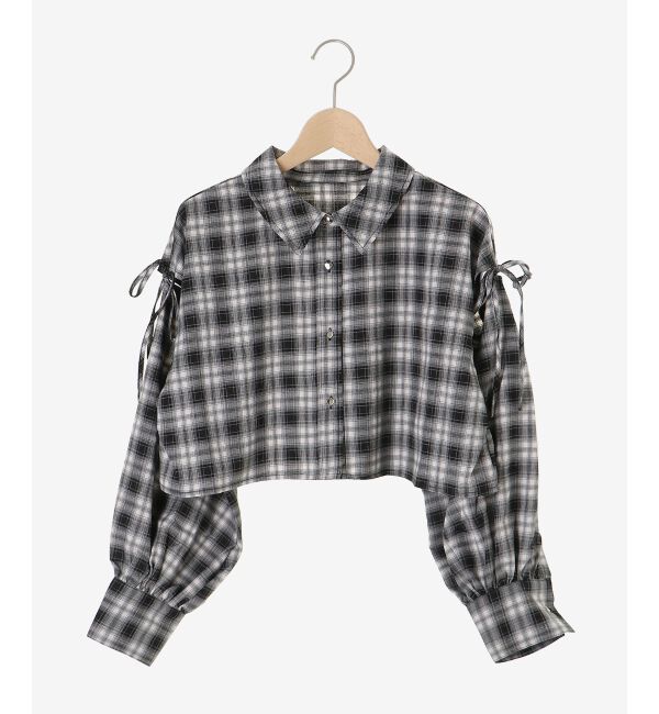  「オープンショルダーショートシャツ」|シャツ・ブラウス|