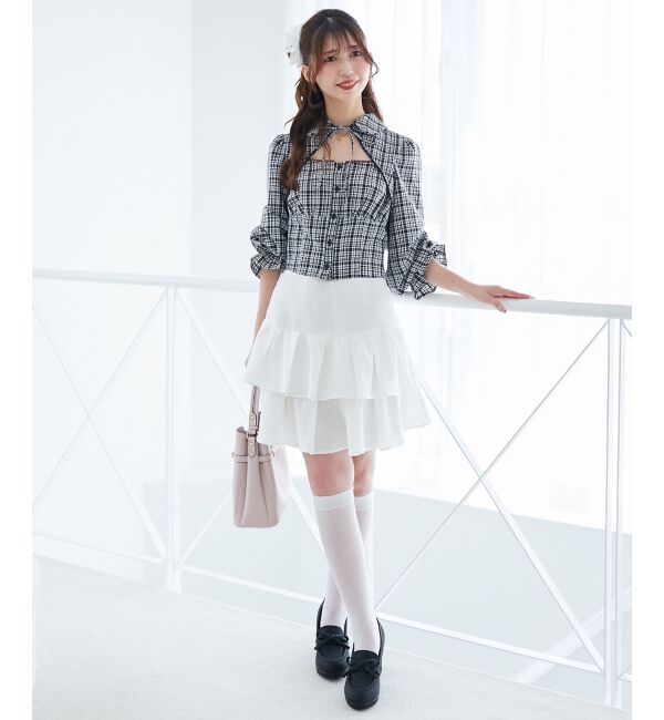  「アソートティアードミニスカパン」|スカート|