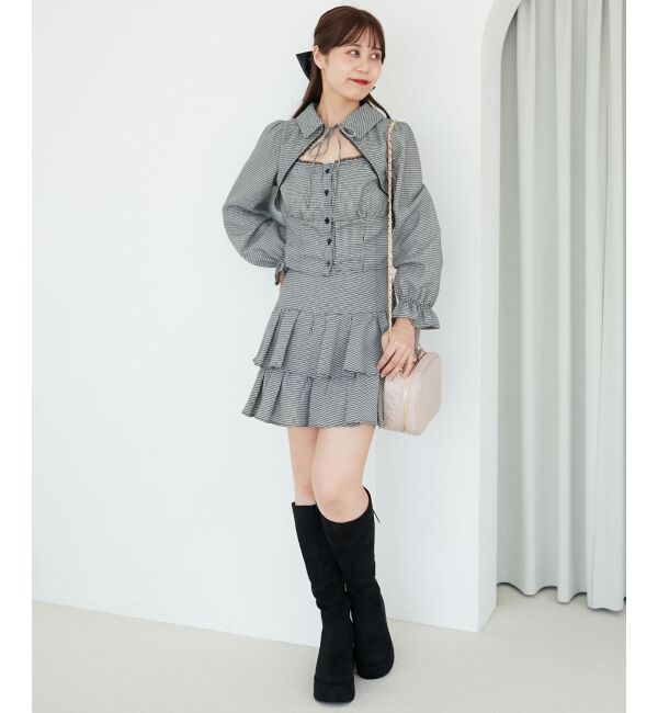  「アソートティアードミニスカパン」|スカート|