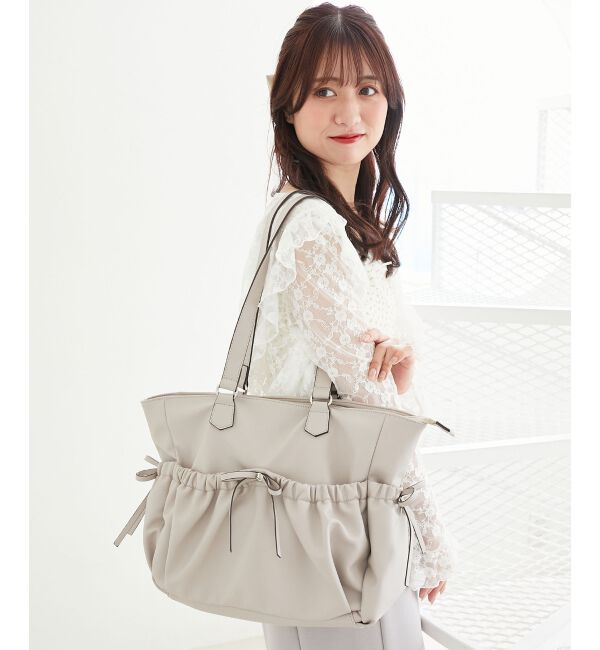  「ギャザーリボントートバッグ」|トートバッグ|