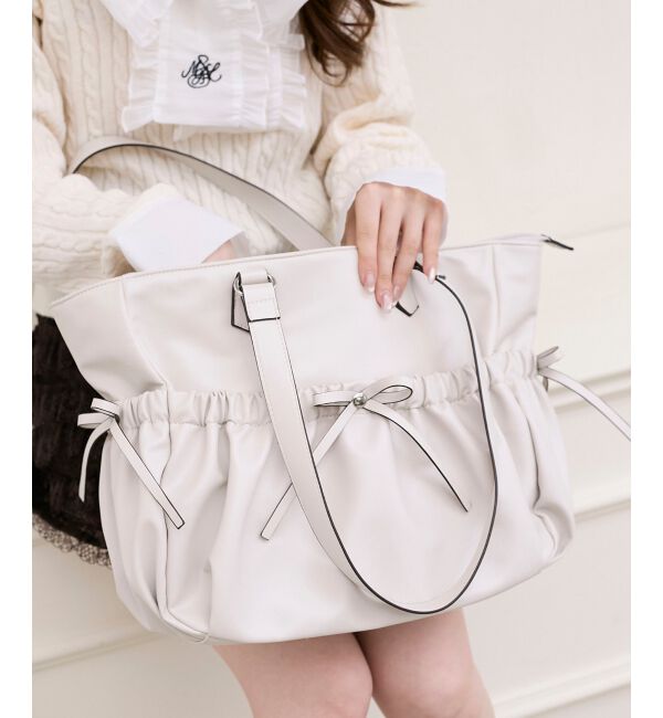  「ギャザーリボントートバッグ」|トートバッグ|