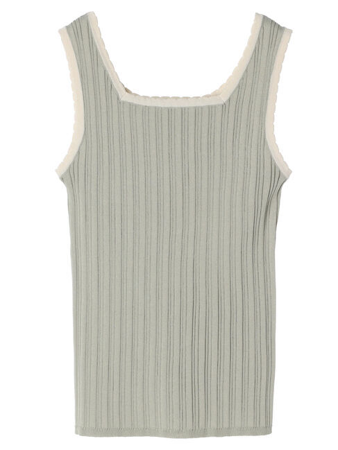 earth music&ecology「スカラップニットタンクトップ」|インナー|