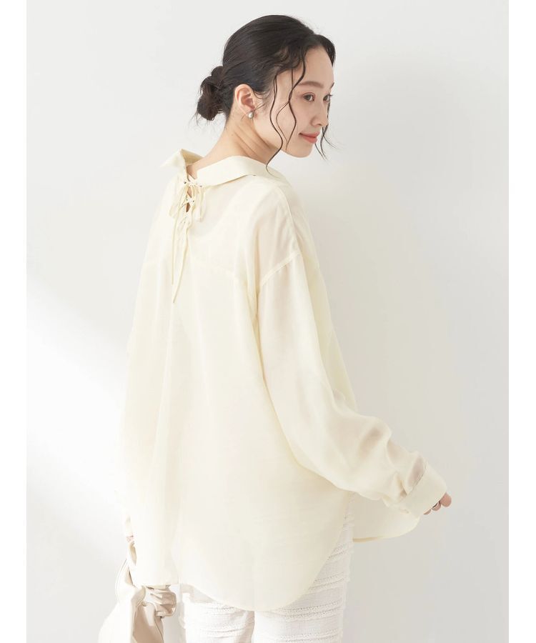 earth music&ecology「バックレースアップシャツ」|シャツ・ブラウス|