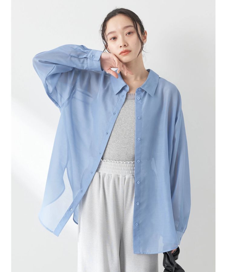 earth music&ecology「バックレースアップシャツ」|シャツ・ブラウス|