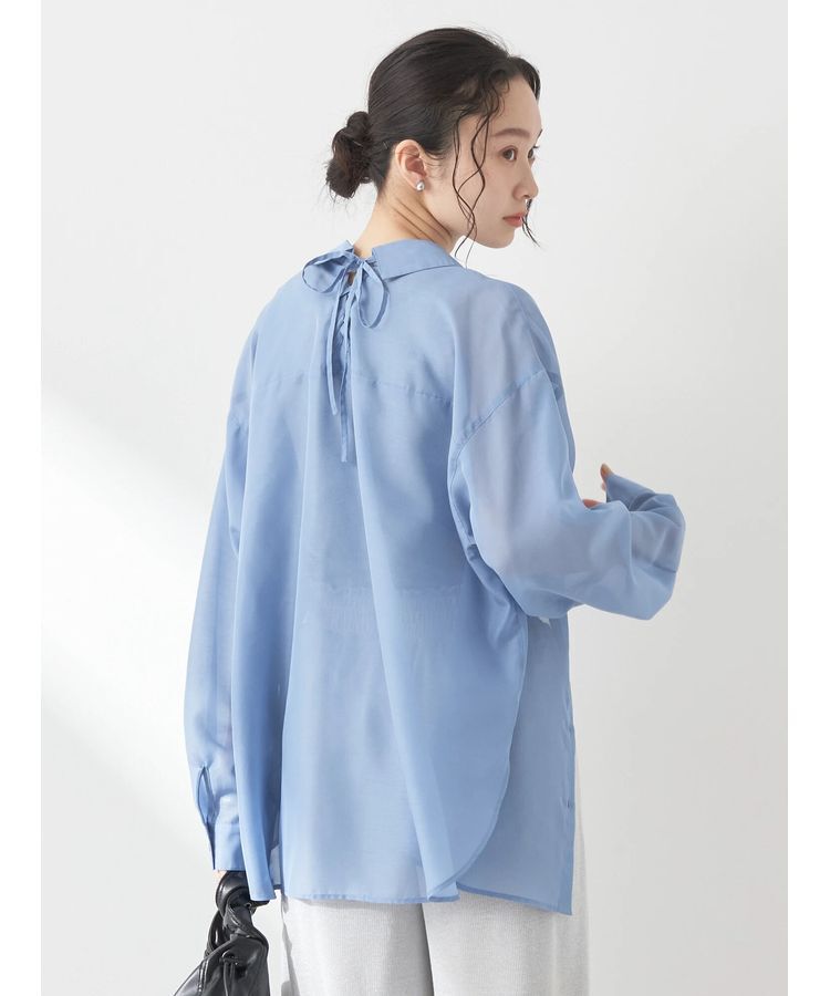 earth music&ecology「バックレースアップシャツ」|シャツ・ブラウス|