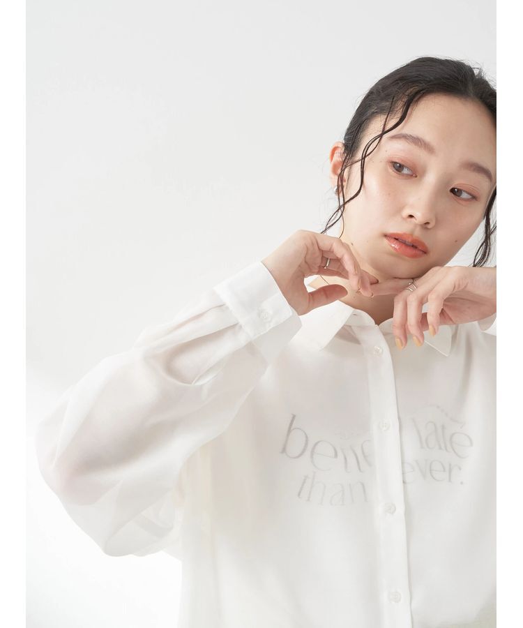 earth music&ecology「バックレースアップシャツ」|シャツ・ブラウス|