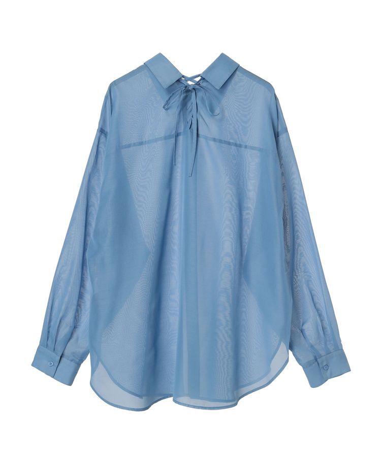 earth music&ecology「バックレースアップシャツ」|シャツ・ブラウス|