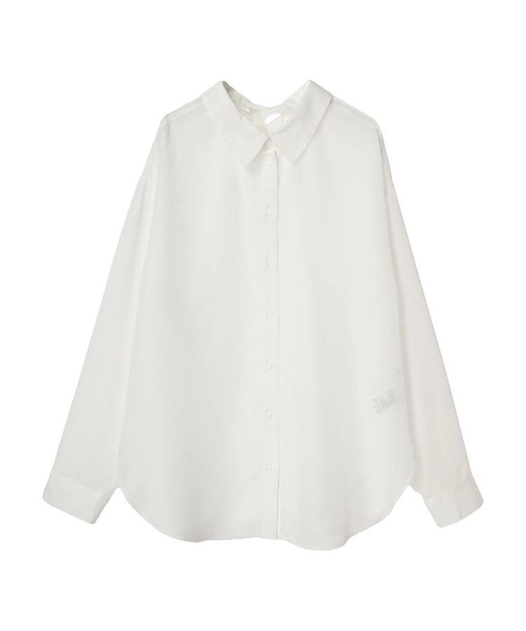 earth music&ecology「バックレースアップシャツ」|シャツ・ブラウス|