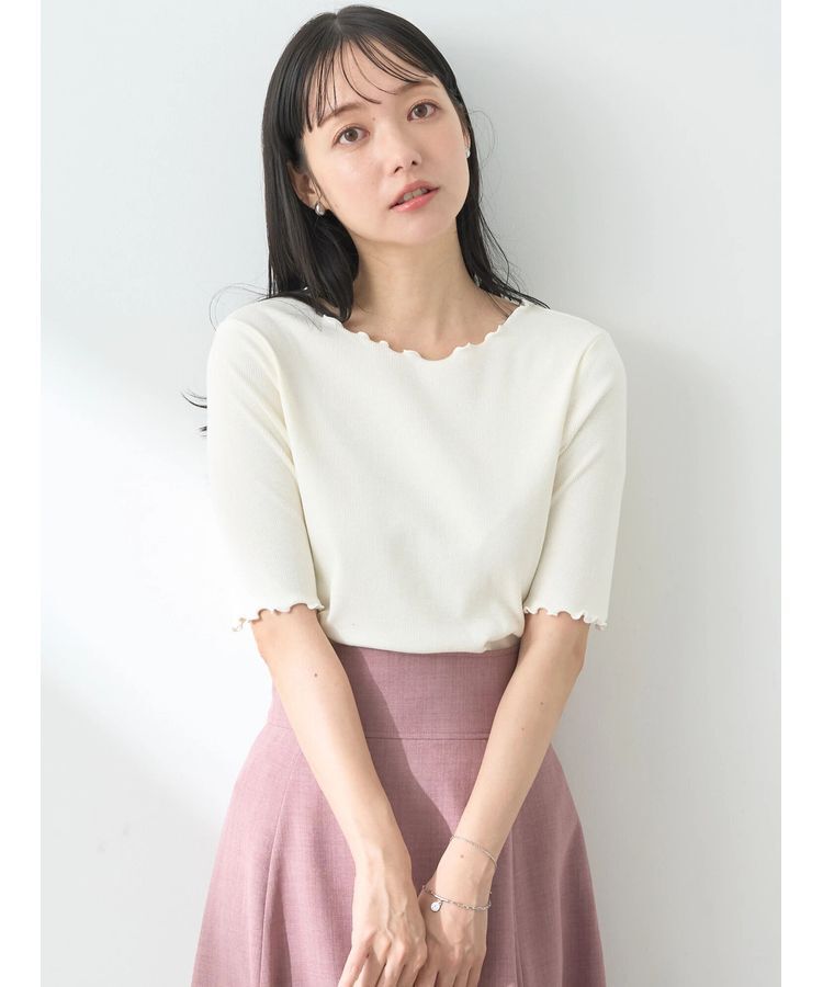 earth music&ecology「メロ-リブプルオーバー」|Tシャツ・カットソー|Ivory