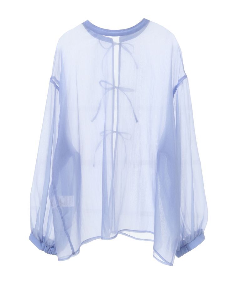 earth music&ecology「シアーリボンシャツ」|シャツ・ブラウス|